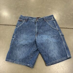 Vintage Damani Dada Jeans Mens 36 Carpenter Denim Shorts Jorts Y2K Baggy Crown